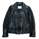 (DESIGNERS) 2015 MADE IN JAPAN UNDERCOVERISM 2 ROWS ZIP DESIGN DOUBLE BREASTED LEATHER BIKER JACKET