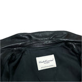 (DESIGNERS) 2015 MADE IN JAPAN UNDERCOVERISM 2 ROWS ZIP DESIGN DOUBLE BREASTED LEATHER BIKER JACKET