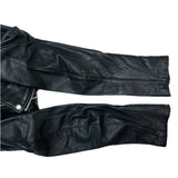 (DESIGNERS) 2015 MADE IN JAPAN UNDERCOVERISM 2 ROWS ZIP DESIGN DOUBLE BREASTED LEATHER BIKER JACKET