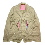 (DESIGNERS) 2000'S～ LE JEAN DE MARITHE FRANCOIS GIRBAUD ZIPPER DESIGN 3 BUTTON BLAZER JACKET