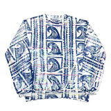 (vintage) 1980'S～ MADE IN USA L.A.Chic WAVE PATTERN TOTAL PATTERN PRINT SWEAT SHIRT