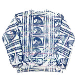 (vintage) 1980'S～ MADE IN USA L.A.Chic WAVE PATTERN TOTAL PATTERN PRINT SWEAT SHIRT