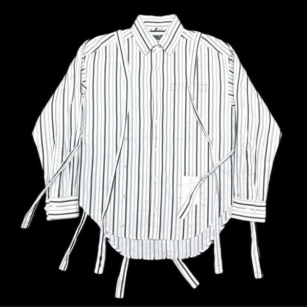 DESIGNERS) MADE IN JAPAN SYU HOMME FEMME STRIPED BUTTON DOWN SHIRT