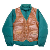 (VINTAGE) 1990'S～ MADE IN USA Schott 126 LAYERED STYLE 2WAY DOWN JACKET