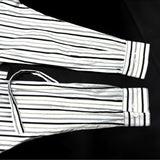 (DESIGNERS) MADE IN JAPAN SYU HOMME FEMME STRIPED BUTTON DOWN SHIRT WITH STRING