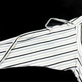 (DESIGNERS) MADE IN JAPAN SYU HOMME FEMME STRIPED BUTTON DOWN SHIRT WITH STRING