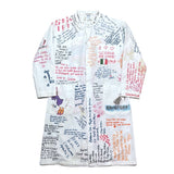 (vintage) 1990'S～ ALSICO REMAKE HAND PAINTED STAND UP COLLAR MEDICAL COAT
