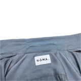 (designers) MADE IN INDIA NOMA t.d. EMBROIDERED DESIGN RAYON LOOP COLLAR BOX SHIRT