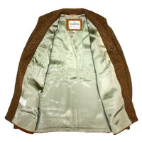 (VINTAGE) 1960'S～ WOODHILL Outerwear NUBUCK LEATHER PANELED ITALIAN COLLAR WOOL JACKET