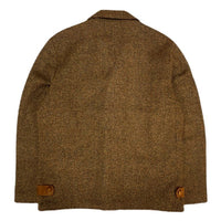 (VINTAGE) 1960'S～ WOODHILL Outerwear NUBUCK LEATHER PANELED ITALIAN COLLAR WOOL JACKET