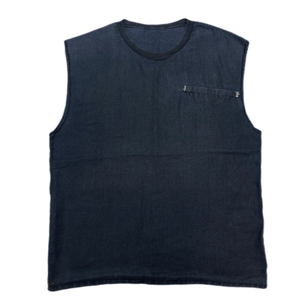 (DESIGNERS) 1990'S～ BLESS LINEN SLEEVELESS SHIRT WITH POCKET