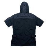 (VINTAGE) 2000'S～ AVIREX P.D.W. NYLON PANELED ZIP UP SHORT SLEEVE HOODED JACKET