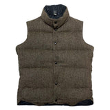 (DESIGNERS) MADE IN USA FEATHERED FRIENDS X MONITALY HERRINGBONE WOOL DOWN VEST