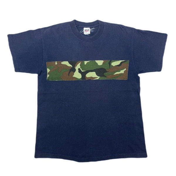 (T-SHIRT) 1990'S～ MADE IN USA UNKNOWN CAMOUFLAGE PATTERN PANELED T-SHIRT