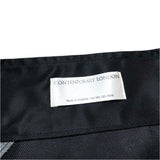 (DESIGNERS) DEAD STOCK NEW MADE IN ENGLAND CONTENPORARY LONDON BICOLOR NYLON SINGLE BREASTED BIKER JACKET