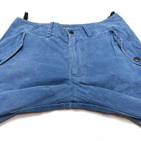 (DESIGNERS) 1990'S～ MADE IN ITALY GRIFFIN DEFORMED ZIP DESIGN 4 POCKET SHORTS