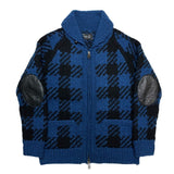 (DESIGNERS) 2008 NUMBER NINE HOUNDSTOOTH PATTERN COWICHAN SWEATER