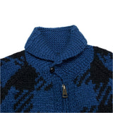 (DESIGNERS) 2008 NUMBER NINE HOUNDSTOOTH PATTERN COWICHAN SWEATER