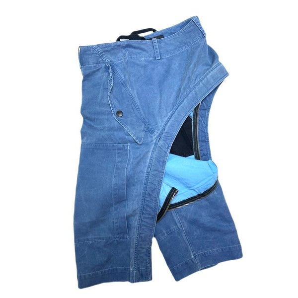 (DESIGNERS) 1990'S～ MADE IN ITALY GRIFFIN DEFORMED ZIP DESIGN 4 POCKET SHORTS