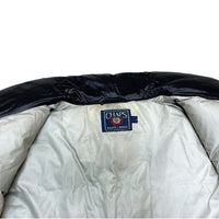 (VINTAGE) 1990'S～ CHAPS by RALPH LAUREN 3D POCKET RIP STOP DOWN VEST WITH CHIN STRAP