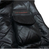 (VINTAGE) 1990'S～ CHAPS by RALPH LAUREN 3D POCKET RIP STOP DOWN VEST WITH CHIN STRAP