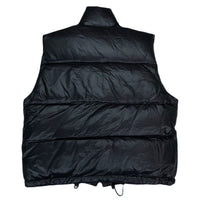 (VINTAGE) 1990'S～ CHAPS by RALPH LAUREN 3D POCKET RIP STOP DOWN VEST WITH CHIN STRAP