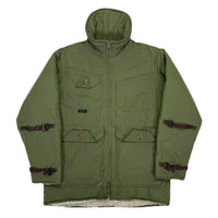 (VINTAGE) 1990'S～ MADE IN USA DAY ONE CAMOUFLAGE LINED FLEECE HUNTING JACKET WITH HOOD