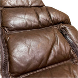(VINTAGE) 1980'S～ MADE IN HONG KONG HENRY GRETHEL THICK PADDED LEATHER VEST