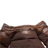 (VINTAGE) 1980'S～ MADE IN HONG KONG HENRY GRETHEL THICK PADDED LEATHER VEST