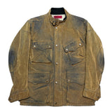 (vintage) 2002 Levi's RED TAB FLOCKED PILE PROCESSING MOTORCYCLE JACKET