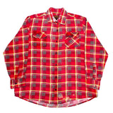 (boro) 1980'S～ MADE IN TURKEY WOODLAND PLAID PATTERN PRINT FLANNEL SHIRT