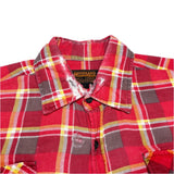(boro) 1980'S～ MADE IN TURKEY WOODLAND PLAID PATTERN PRINT FLANNEL SHIRT