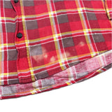(boro) 1980'S～ MADE IN TURKEY WOODLAND PLAID PATTERN PRINT FLANNEL SHIRT