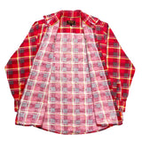 (boro) 1980'S～ MADE IN TURKEY WOODLAND PLAID PATTERN PRINT FLANNEL SHIRT