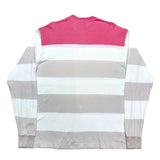 (designers) MADE IN JAPAN FINESSE X Let it Ride 3 COLOR PANELED THICK  STRIPED SHIRT