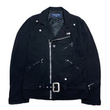 (designers) 2015 COMME des GARCONS HOMME FULLED NYLON DOUBLE BREASTED BIKER JACKET