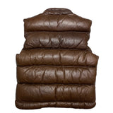 (VINTAGE) 1980'S～ MADE IN HONG KONG HENRY GRETHEL THICK PADDED LEATHER VEST