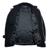 (designers) 2015 COMME des GARCONS HOMME FULLED NYLON DOUBLE BREASTED BIKER JACKET