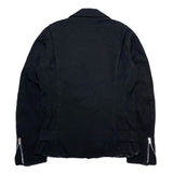 (designers) 2015 COMME des GARCONS HOMME FULLED NYLON DOUBLE BREASTED BIKER JACKET