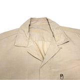 (VINTAGE) 1960'S～ UNKNOWN LATTICE PATTERN LOOP COLLAR SHORT SLEEVE BOX SHIRT