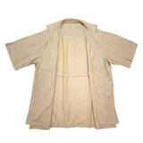 (VINTAGE) 1960'S～ UNKNOWN LATTICE PATTERN LOOP COLLAR SHORT SLEEVE BOX SHIRT