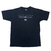 (T-SHIRT) 2003 MADE IN USA HARLEY DAVIDSON DOUBLE SIDED PRINT T-SHIRT