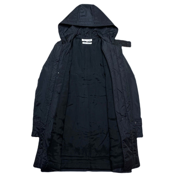 DESIGNERS) 2001 COMME des GARCONS SHIRT PADDED NYLON DUFFLE COAT
