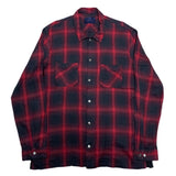 (designers) 2015 John UNDERCOVER SHADOW PLAID HEM PANELED DESIGN BOX SHIRT