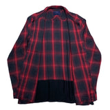 (designers) 2015 John UNDERCOVER SHADOW PLAID HEM PANELED DESIGN BOX SHIRT