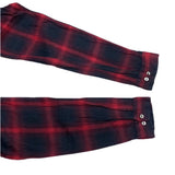 (designers) 2015 John UNDERCOVER SHADOW PLAID HEM PANELED DESIGN BOX SHIRT