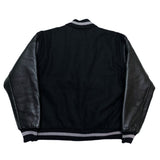 (VINTAGE) 1990'S～ MADE IN USA TM ATHLETICS SLEEVE LEATHER PLAIN VARSITY JACKET