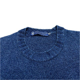 (vintage) MADE IN SCOTLAND FULLY FASHONED IN THE SHETLAND INDIGO DYED COTTON KNIT VEST