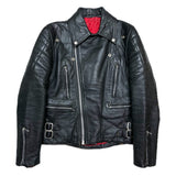 (vintage) 1980'S～ UNKNOWN UK STYLE DOUBLE BREASTED LEATHER BIKER JACKET