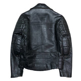 (vintage) 1980'S～ UNKNOWN UK STYLE DOUBLE BREASTED LEATHER BIKER JACKET